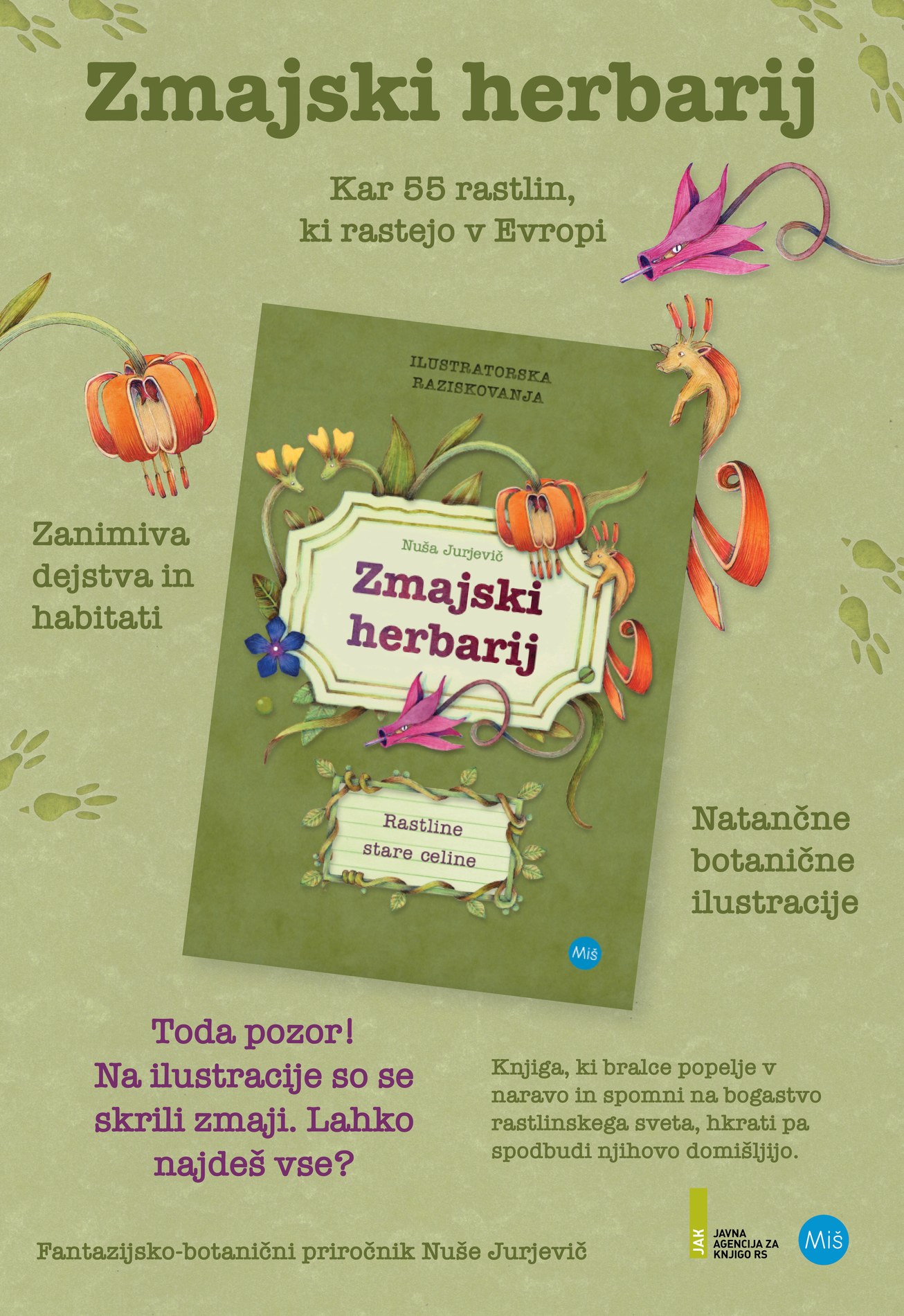 Zmajski herbarij, knjiga in ilustracije